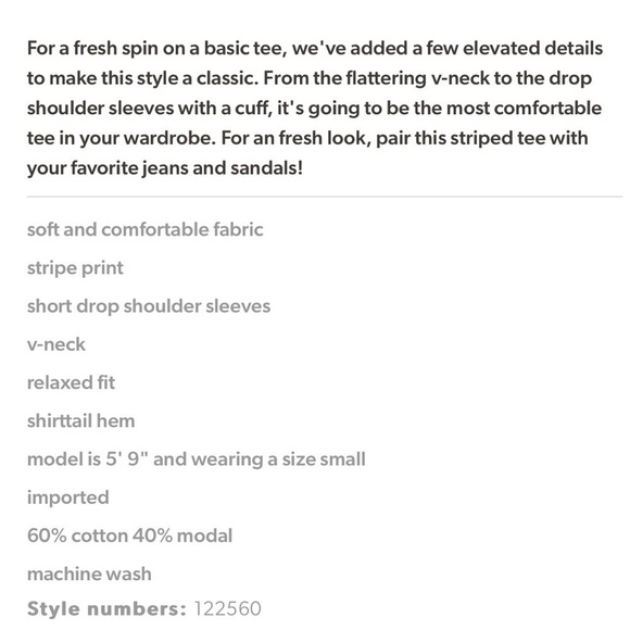 NWT 24/7 Maurices Tee - Picture 4 of 4